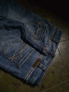 Cowgirl tuff denim Co Flared Blue