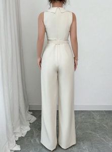 Chic Sleeveless Jumpsuit with Belt