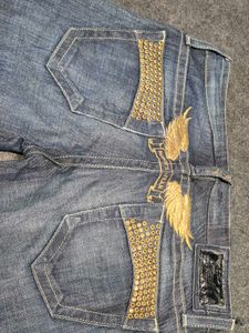 Archive Robin’s Jean Gold Wings Studded Denim | Ma