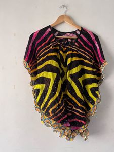 Designer Label Pure Georgette Boho Kaftan Top