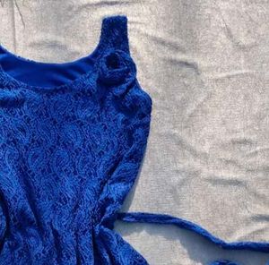 Price Drop Cute Blue A - Line Dress 😍