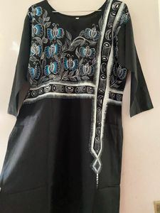 Handloom Pure Cotton Hand Printed Ethnic Kurti