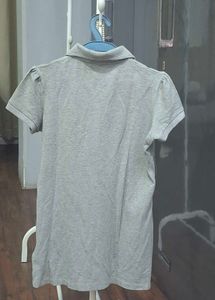 Grey Burberry Polo T-Shirt