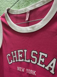 Pink Chelsea New York Graphic Tank Top