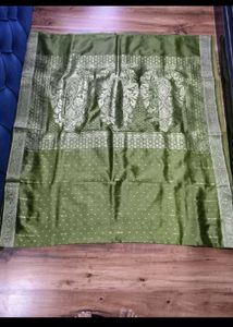 Elegant Green Banarasi Silk Saree