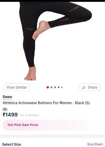 Swee Athletica Black Activewear Bottoms