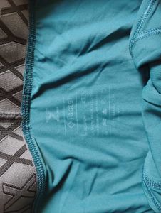 Stylish Teal Briefs with Logo Waistband