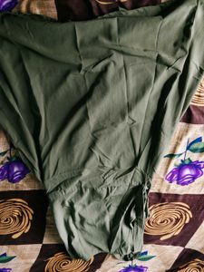 Chic Olive Green Button-Up Maxi Dress