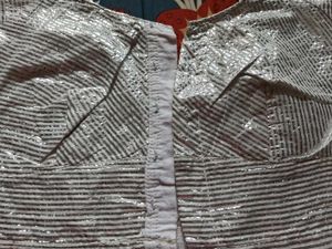 Sparkling Crop Top Blouse