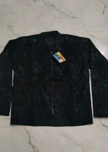 Men's Textured Black Jacket