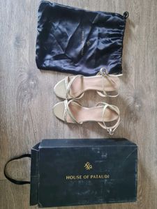 House of Pataudi Sparkly Gold - Mint Green Strappy