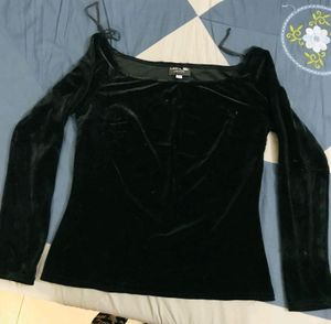 Velvet  Square neck top