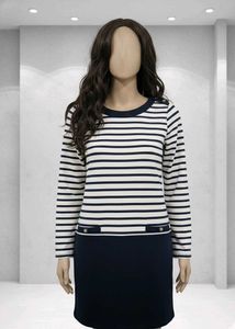 Striped Long Sleeve Dress