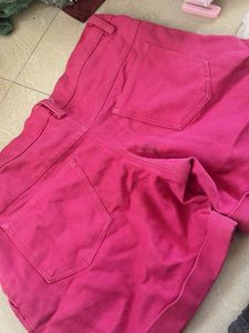 Pink Casual Shorts