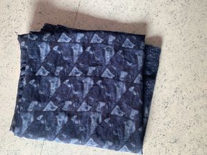 Stylish Blue Geometric Print Saree