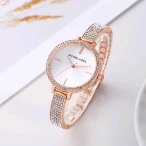 MICHAEL KORS DIAMOND STUDDED SLIM WATCH FOR LADIES
