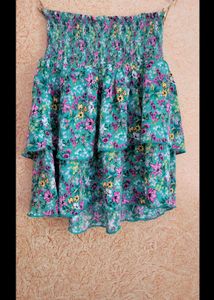 Floral Ruffle Skirt