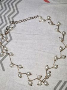 White Pearl Choker Necklace