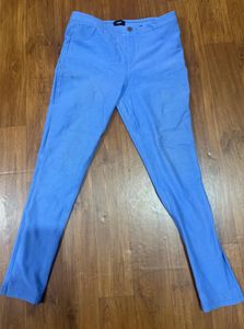 Blue High Waisted Skinny Pants