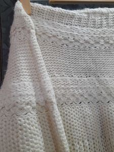 Long Woollen Shrug With Croatia Work