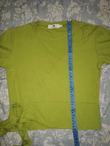 Lime Green Wrap T-Shirt