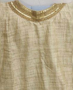 JUTE SUIT WITH HEAVY DUPATTA