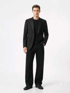 Men's Black Blazer & Jeans Set