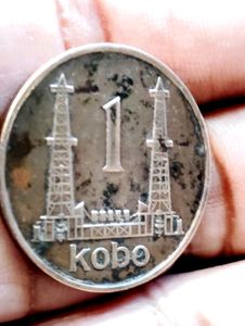 Year 1973 Nigerian Coin One Kobo