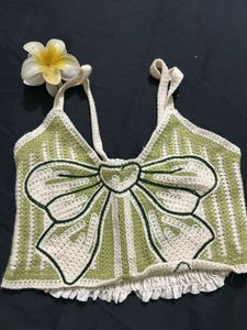 Chic Smocked &amp; Crochet Top