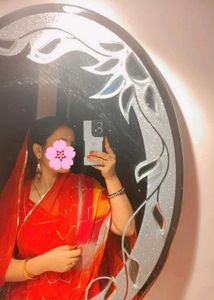 red rajasthani suit