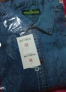Classic Blue Denim Shirt for Men