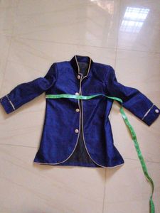 Men's Royal Blue Ethnic Jacket
