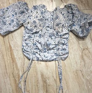 Floral Print Off-Shoulder Top