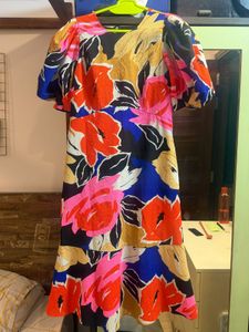 Auth Ted Baker Harpia Floral Print Midi Dress