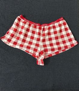 Calvin Klein Red Gingham Pajama Micro Shorts