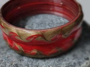 Red &amp; Gold Bangles
