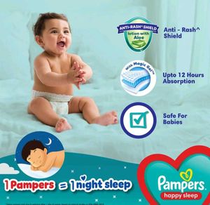 Pampers Happy Skin Pants With 3 Diapers Free