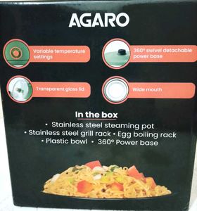 AGARO Regency Multi-Cook Kettle with Steamer – 1.2