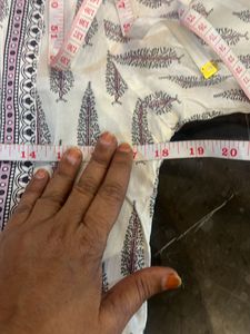 White Printed Kurta