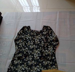 Floral Print Kurti with Pants