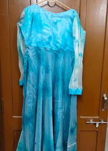 Blue Tie-Dye Kurta