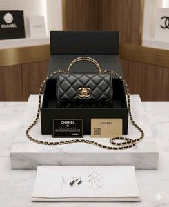 CHANEL FLAP BAG**WITH BRAND CARD**WITH DUSTCOVER