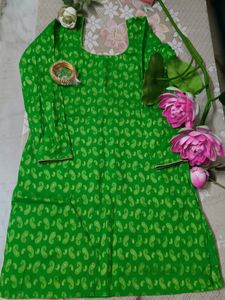 Green 💚 printed Kurtis For Women