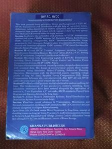 EHV-AC, HVDC Transmission &amp; Distribution Engineeri