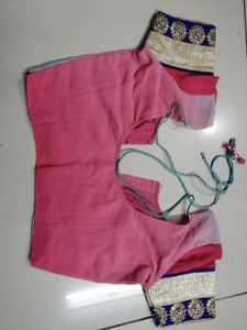Designer Ombre Pink &amp; Blue Saree