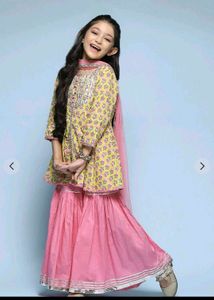 biba girls Floral Sharara Set