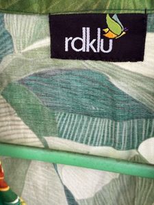Men's Tropical Print Short Sleeve Shirt