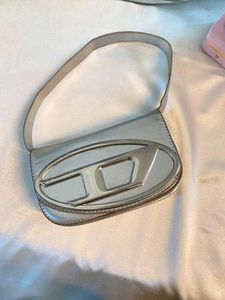 Silver Diesel Shoulder Bag