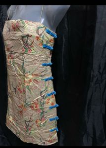 Floral Print Strappy Mini Dress