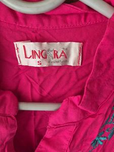 Elegant Pink Embroidered Kurta